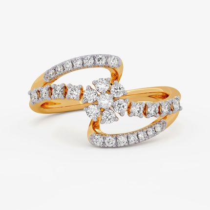 Opulence Floral Yellow Diamond Ring