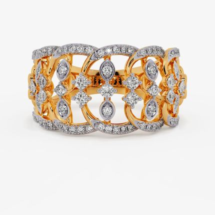 Regal Geometric Yellow Band Ring