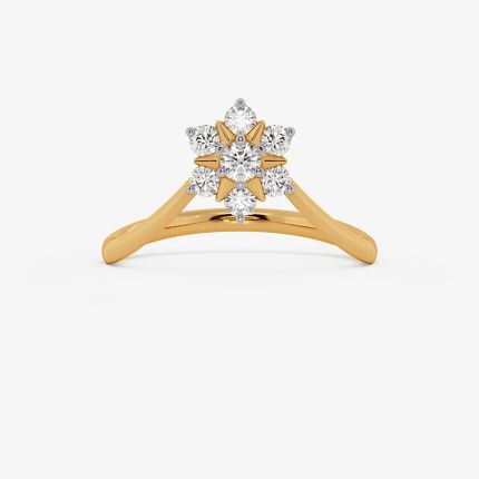 Eternity Floral Yellow Vanki Ring