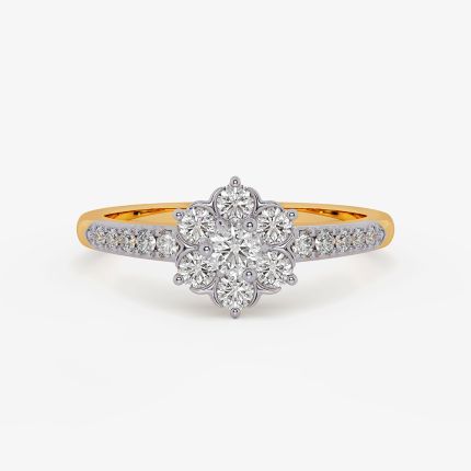 Brilliance Floral Yellow Diamond Ring