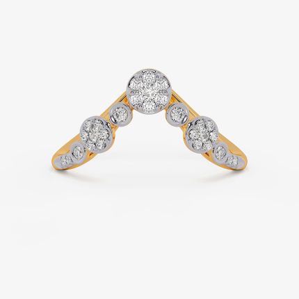 Allure Geometric Yellow Vanki Ring