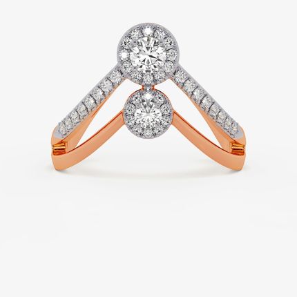 Harmony Geometric Rose Vanki Ring