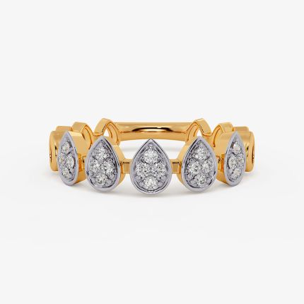 Majesty Drop Yellow Band Ring