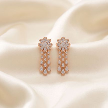 Stunning 14KT Rose Gold Earrings