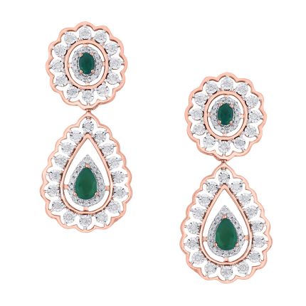 Delicate Diamond Drop Earrings