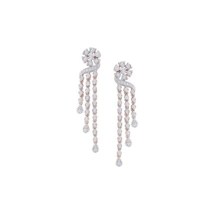 Chandelier Earrings in Rose Gold