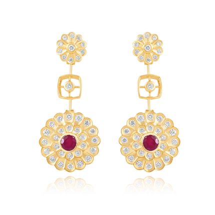 Timeless Floral Diamond Earrings