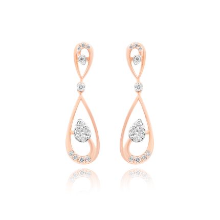 Diamond Grace Teardrop Earrings
