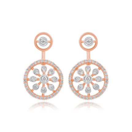 Circular Beauty Diamond Earrings