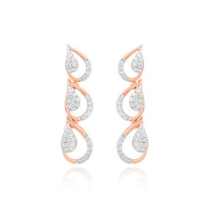 Ethereal Leaf Diamond Earrings