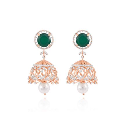Diamond Adorned Regal Earrings