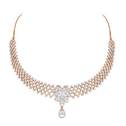 Elaborate Necklace in Rose Gold