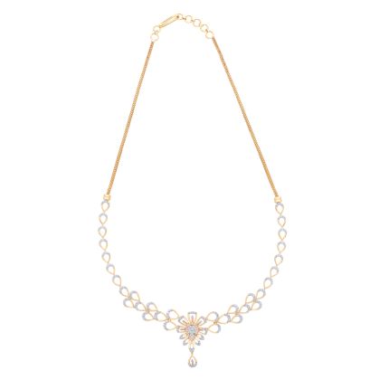 Leaf Design Gold Necklace