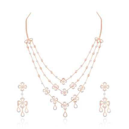 Stunning Rose Gold and Diamonds Astra Jewellery Set