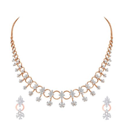 Majestic Charm Diamond Necklace Set