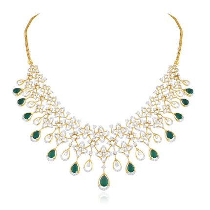 Blush Elegance Yellow Gold Necklace