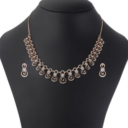 Dressy 14KT Rose Gold Jewellery Set