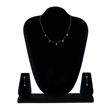 Charming Yellow Gold Necklace Set
