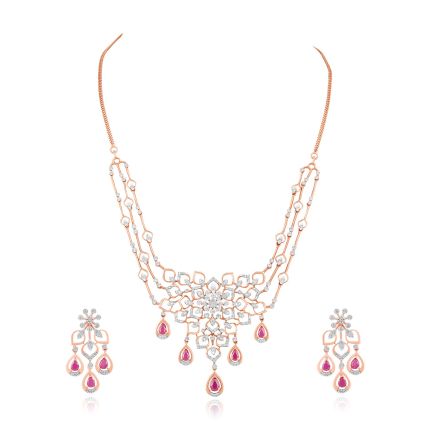 Chic Diamond and Gold Astra Jewellery Set