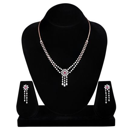 Luminous Necklace Set in Rose Gold