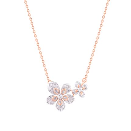 Eclectic Floral Diamond Necklace