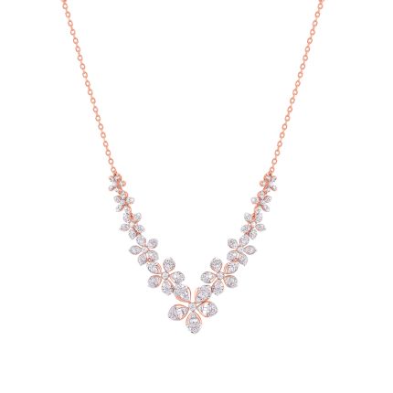 Gorgeous Floral Diamond Necklace