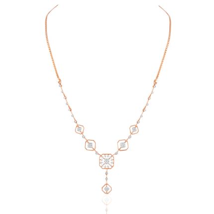 Geometric Dazzle Diamond Necklace
