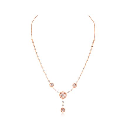 Radiant Blooms Diamond Necklace