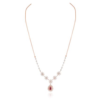 Red Regal Diamond Necklace