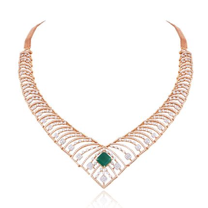Radiant Elegance Diamond Short Necklace