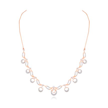 Linear Bar Diamond Necklace