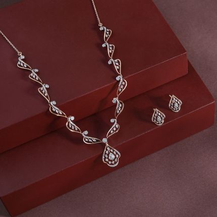 Diamond Versatile Teardrop Necklace Set
