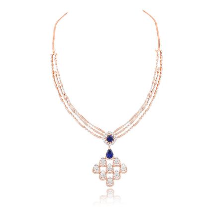 Diamond Floral Royal Necklace