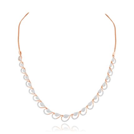 Ethereal Leaf Diamond Necklace 