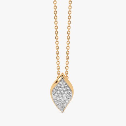 Minimal Timeless 14Kt Yellow Gold Diamond Necklace