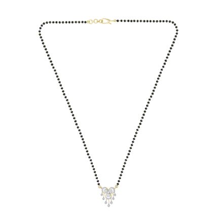 Gleaming 18KT Yellow Gold Dangling Tanmaniya