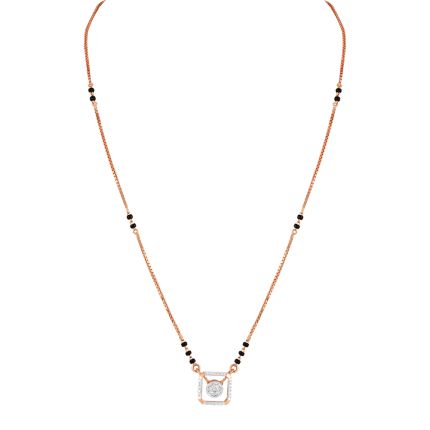 Lustrous Cluster Design Diamond Tanmaniya with Chain
