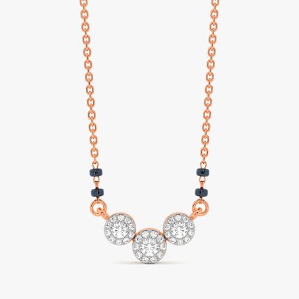 Mesmerising Diamond and Black Beads Mangalsutra