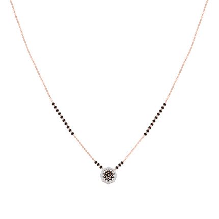 Delicate Floral Diamond Mangalsutra