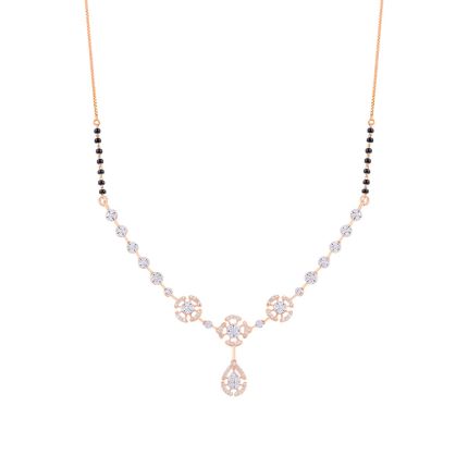 Traditional Rose Gold and Diamond Mangalsutra