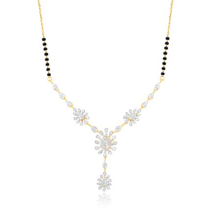 Diamond Vibrant Floral Mangalsutra
