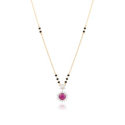 Dreamy Red Diamond Mangalsutra