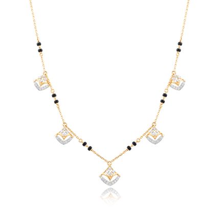 Stunning Diamond Drop Mangalsutra