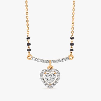 Timeless Beauty 14Kt Yellow Gold Diamond Mangalsutra