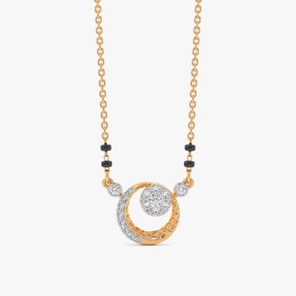 Everyday Redefined 14Kt Yellow Gold Diamond Mangalsutra