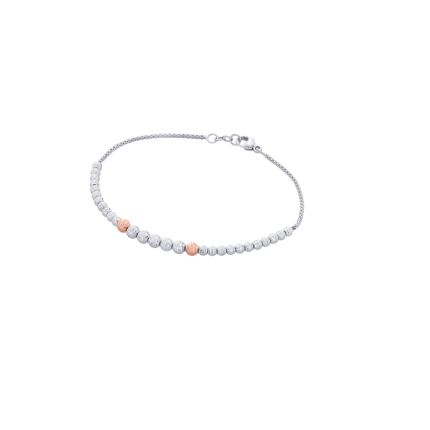 Luxurious Beads and Platinum Bracelet