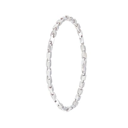 Glimmering Platinum Bracelet for Men