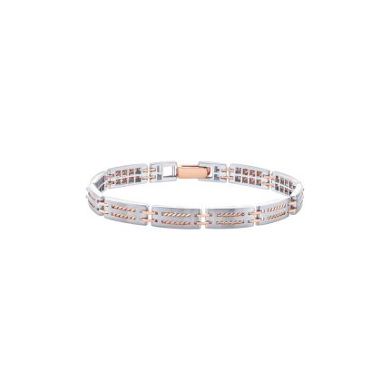 Contemporary Rope Design Platinum Bracelet