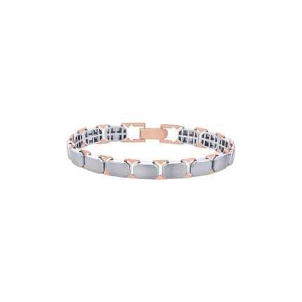 Stylish Dual Metal Platinum Bracelet