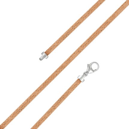 Solid Platinum and Rose Gold Chain